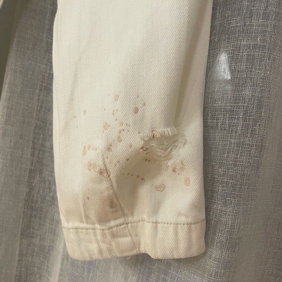 Free People Mixed Up Cotton Distressed Utility Jeans - Picture 11 of 12